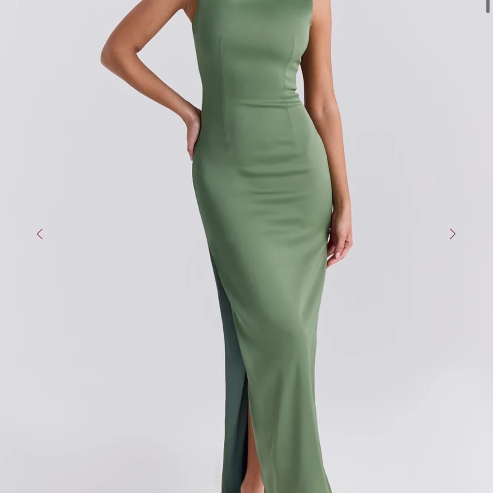 House of CB Olive Green Maxi Dress - Picture 4 of 13